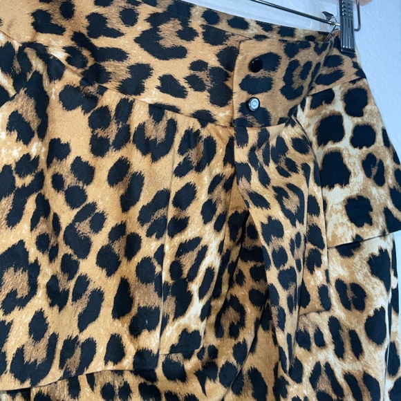 Zara Animal Print Peplum Pencil Skirt - Picture 7 of 8